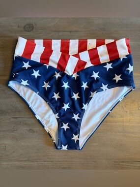 American Flag Bikini bottom Stars and Strips NWT